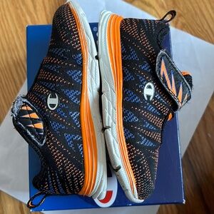 Kids' Black and Orange Athletic Shoes